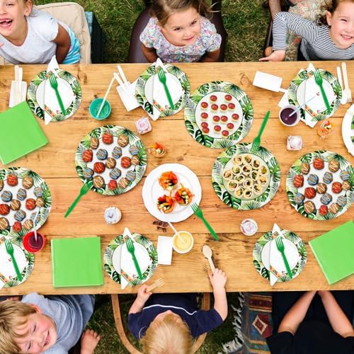 Havawish 240 Pcs Summer Party Paper Tableware Set