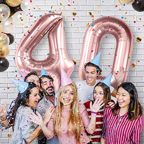 40 Inch Jumbo Rosegold Birthday Balloon Numbers