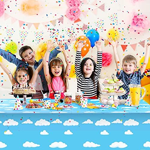 Tatuo Blue Sky White Clouds Party Table Cover