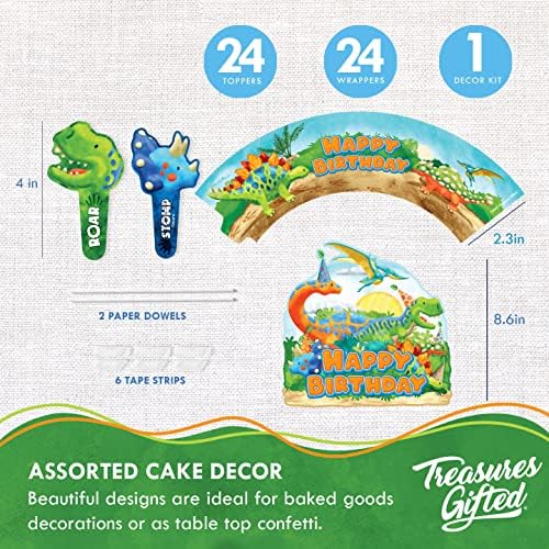 Treasures Gifted Dinosaur Party Decorations for 16 Guests