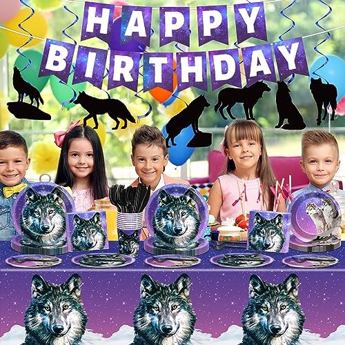 Wolf Themed 121 Piece Party Supplies Set