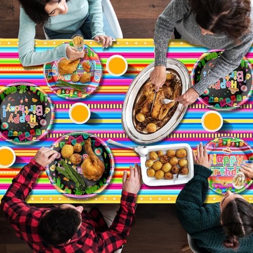 Mexican Fiesta Tableware Set for 24 Guests