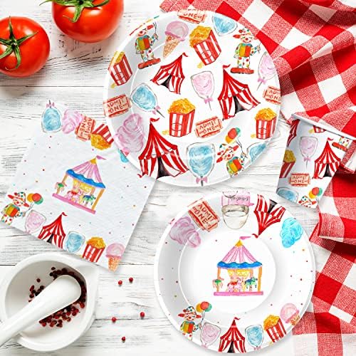 HIPVVILD Circus Party Plate Set for 24 Guests