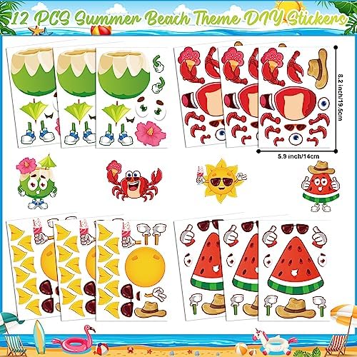 Erweicet Summer Party Favor Pack 72 PCS