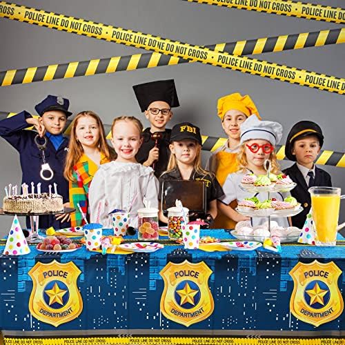 Tatuo Police Themed Birthday Tablecloths