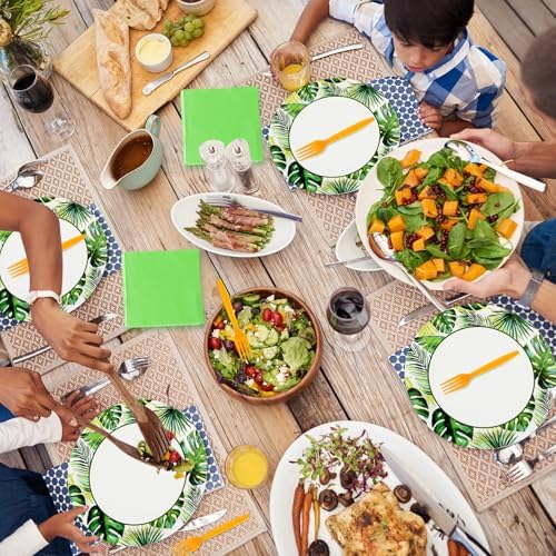 Havawish 240 Pcs Summer Party Paper Tableware Set