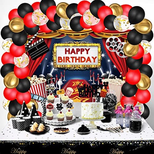 Skylety 86 Pcs Movie Night Party Decor Kit