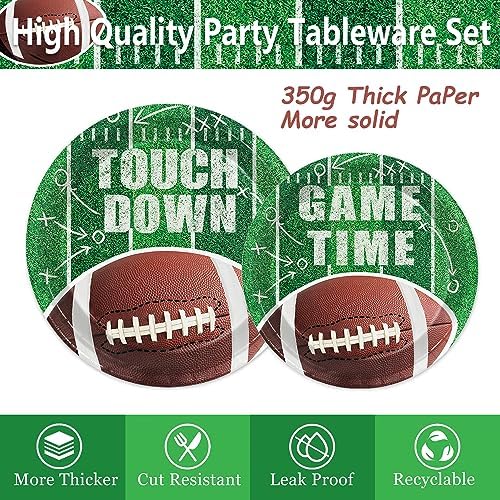 144 PCS Football Party Supplies Set for 48 Guests