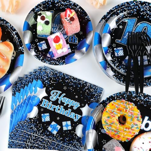 Qyeahkj 100 Pcs 10th Birthday Decorations for Boys