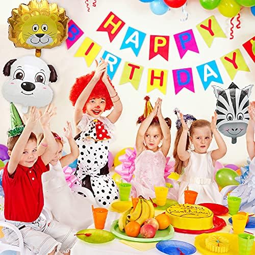 10PCS Giant Animal Balloons Set for Birthday Party Decorations