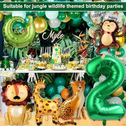 10pcs Jungle Animal Balloons for Birthday Party Decor