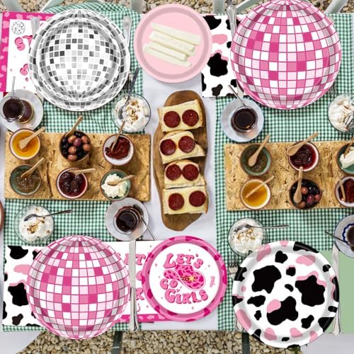 Cowgirl Birthday Party Decorations with Plates and Napkins