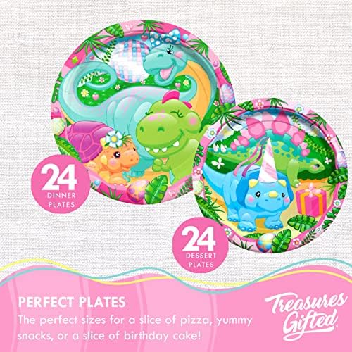 Treasures Gifted Dinosaur Party Decorations for 24 Guests